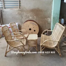 Bàn ghế mây tre đan 712100