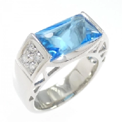 Nhẫn Blue Topaz Tasaki - Hàng hiệu Chính hãng