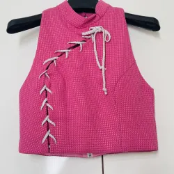 Áo nữ kiểu, croptop, size S, còn mới 1012716