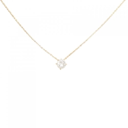 K18YG Solitaire Dây chuyền kim cương - Hàng hiệu Authentic