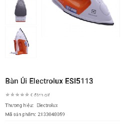 Bàn ủi hơi nước Electrolux Esi5113 59529