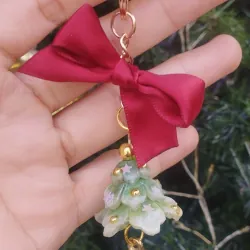 Móc khóa cây thông giáng sinh handmade 733018