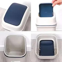 Thùng rác nắp lật Hiro 15L Inochi (hạn chế mùi hôi) 785173