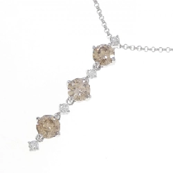 K18WG Dây chuyền kim cương 2.22CT - Hàng hiệu Chính hãng 858097