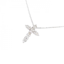 K18WG Dây chuyền kim cương chéo 0.16CT - Hàng hiệu Chính hãng 862421