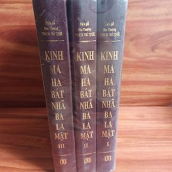 Kinh Ma Ha Bát Nhã Ba La Mật - Trọn bộ 3 quyển / bản lớn, bìa da 148482