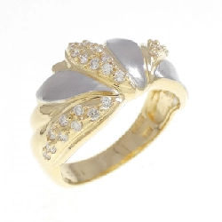 Nhẫn kim cương K18YG/PT900 0.21CT - Hàng hiệu Chính hãng