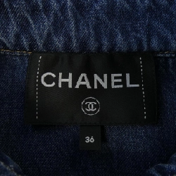 CHANEL LOOK12 P76746V68693 Áo khoác denim - Hàng hiệu Authentic 820639