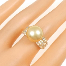 Nhẫn ngọc trai trắng K18YG 11.6mm - Hàng hiệu Authentic 854260