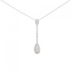 K18WG Pave Diamond Necklace 1.00CT - Hàng hiệu Authentic