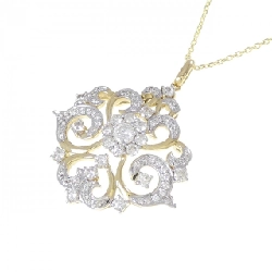 Dây chuyền kim cương K18YG/K18WG 0.116CT - Hàng hiệu Chính hãng 856255