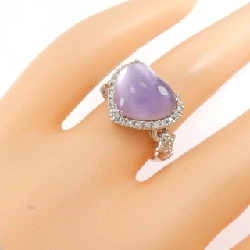 Nhẫn đá màu hình trái tim K18WG - Hàng hiệu Authentic 847258