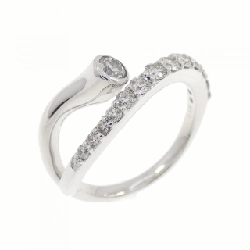 Nhẫn kim cương K18WG 0.38CT