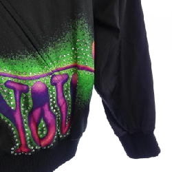 Áo khoác teddy in họa tiết nghệ sĩ satin CELINE 2V30H354Q - Hàng hiệu Authentic 892152