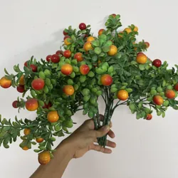 Thanh lý bó 5 nhánh cherry giả trang trí 571466