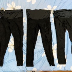 Quần legging bầu màu đen size S