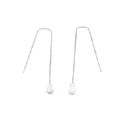 K18WG Sapphire Earrings - Hàng hiệu Authentic