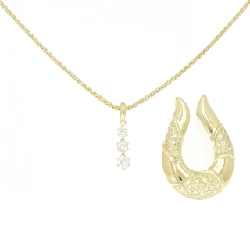 K18YG/750YG 2WAY Dây chuyền kim cương 0.50CT - Hàng hiệu Chính hãng 846085