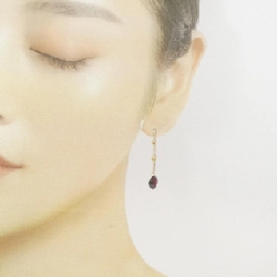 K18YG Garnet Bông tai - Hàng hiệu Chính hãng 875203