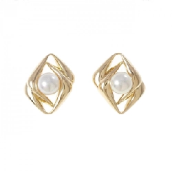 K18YG Bông tai ngọc trai Akoya 7.2mm - Hàng hiệu Chính hãng