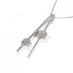 K18WG Hoa Hồng Kim Cương Dây Chuyền 0.70CT - Hàng hiệu Chính hãng 863207