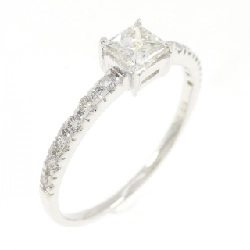 Nhẫn kim cương 750WG 0.365CT