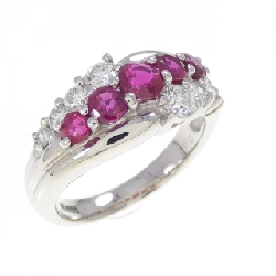 Nhẫn Ruby PT900 0.97CT - Hàng hiệu Chính hãng
