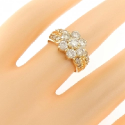 Nhẫn kim cương K18YG hoa 1.50CT 669391