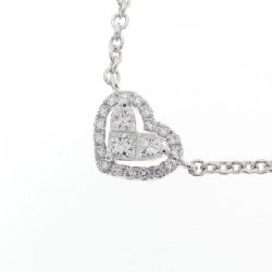 Dây chuyền kim cương hình trái tim 750WG - Hàng hiệu Authentic 856170