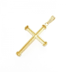 K18YG/K18WG Mặt dây chuyền hình chữ thập - Hàng hiệu Chính hãng 870523