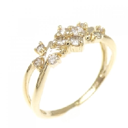 Nhẫn kim cương K18YG 0.30CT