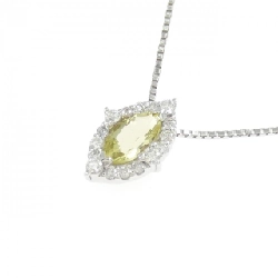 K18WG Dây chuyền Quarzt 0.32CT - Hàng hiệu Chính hãng 858635