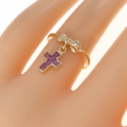 Nhẫn Garnet K18YG Ruy băng - Hàng hiệu Chính hãng 852573