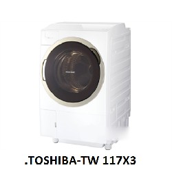 (Used 90%) Máy giặt sấy block Toshiba TW-117X3 giặt 11 kg sấy 7 kg 56343