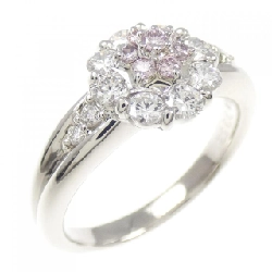 Nhẫn kim cương hồng PT900 hoa 0.11CT - Hàng hiệu Authentic