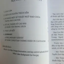 Sơ khảo thuật ngữ đạo Chúa trong Đạo Cao Đài - Huệ Khải mới 90% 696886