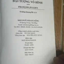 Đại Tượng Vô Hình hay Bàn Về Tính Phi - Khách Thể Qua Hội Họa - Francois Jullien 728070