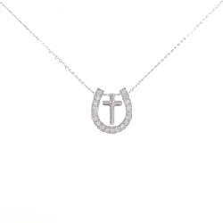 PT900/PT850 2WAY Móng ngựa × Đan chéo Dây chuyền kim cương 0.20CT - Hàng hiệu Chính hãng