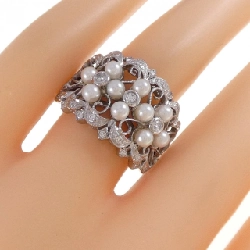 Nhẫn ngọc trai Akoya K18WG - Hàng hiệu Authentic 854439