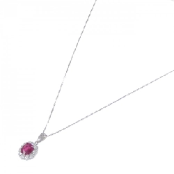 Dây chuyền ruby PT900/PT850 2.139CT xuất xứ từ Myanmar - Hàng hiệu chính hãng 861457