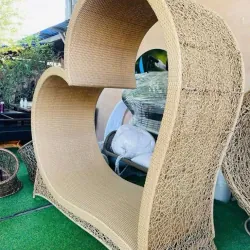 Ghế mây tre đan chụp hình ngoài trời 699053