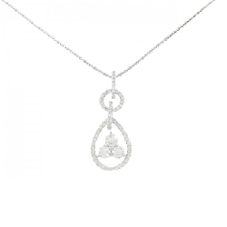 K18WG Dây chuyền kim cương 0.379CT - Hàng hiệu Chính hãng