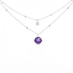 K18WG Mặt dây chuyền Amethyst 1.45CT - Hàng hiệu Chính hãng