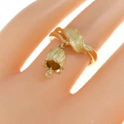 Nhẫn kim cương hoa K18YG 0.01CT 669336