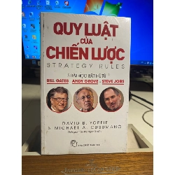 Quy Luật Của Chiến Lược - Năm Bài Học Bất Hủ Từ Bill Gates, Andy Grove Và Steve Jobs -Tác giả : David B Yoffie, Michae A Cusumano -NXB Trẻ -Sách lưu kho còn seal,có ố nhẹ cạnh