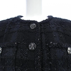 【Mã giảm giá】Áo khoác không cổ CHANEL 637045