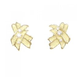 K18YG Bông tai kim cương 0.20CT - Hàng hiệu Chính hãng