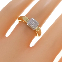 Nhẫn kim cương K18YG/PT900 0.06CT - Hàng hiệu Authentic 852225