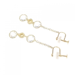 K18YG Đôi bông tai thạch anh - Hàng hiệu Chính hãng 873332