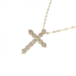 K18YG Dây chuyền kim cương chéo 0.30CT - Hàng hiệu chính hãng 857034